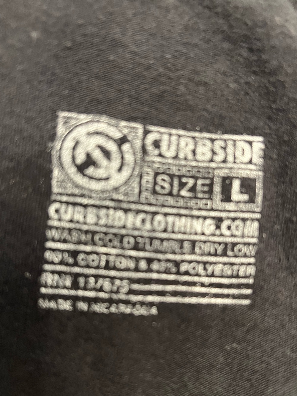Curbside Clothing Squirrel Graphic Tee Black Glow Acorn Artsy Boho Size L - Picture 3 of 3